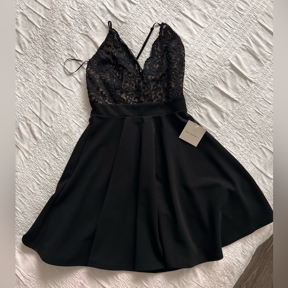 BNWT Toronto Boutique A-Line Black Mini Dress